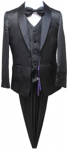 BOYS 5PC. SUIT (BLACK) 2141424